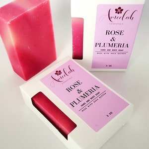 Rose & Plumeria Hand Made Soap Bar | Shea Butter Soap