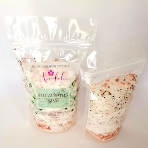 1 Pound Bath Salt Bath Salts Bath Soak Flower Bath Eucalyptus Spa