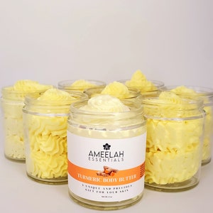 8oz Turmeric Sugar Scrub & 6oz Turmeric Body Butter