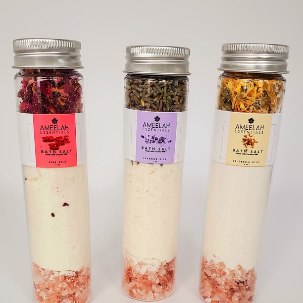 Coconut Milk Test Tube Bath Salts | Includes All 3 Test Tubes