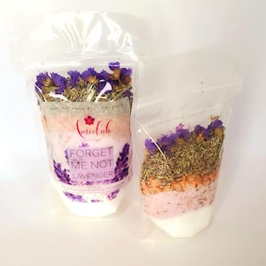 1 Pound Bath Salt Bath Salts Bath Soak Flower Bath ForgetMeNot Lavender