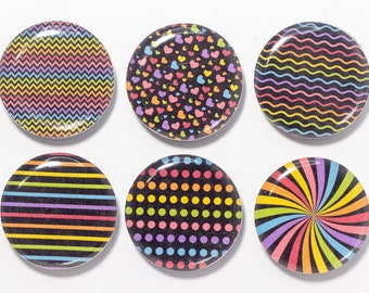 Rainbow mix and match magnet set for fridge, locker, or office Active