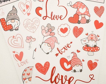 Valentine's Day Love Planner Stickers