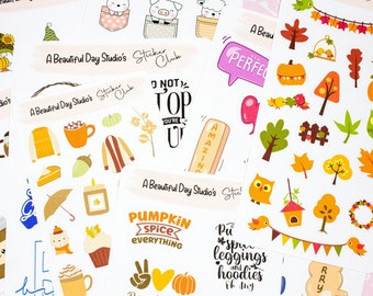 Sticker Club Packs - stickers for planner, letters, journal, etc.