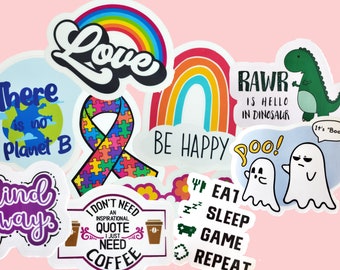 Laptop vinyl stickers bundle gift pack set
