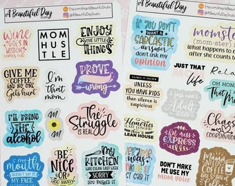 Sassy Sarcastic Mom Stickers