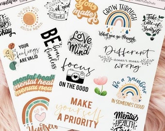Mental Health Planner Stickers