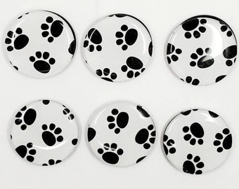 Paw print magnet set