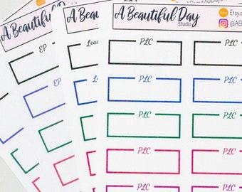 PLC meeting stickers // Leadership Meeting // EP // GATE // Blank Planner Stickers