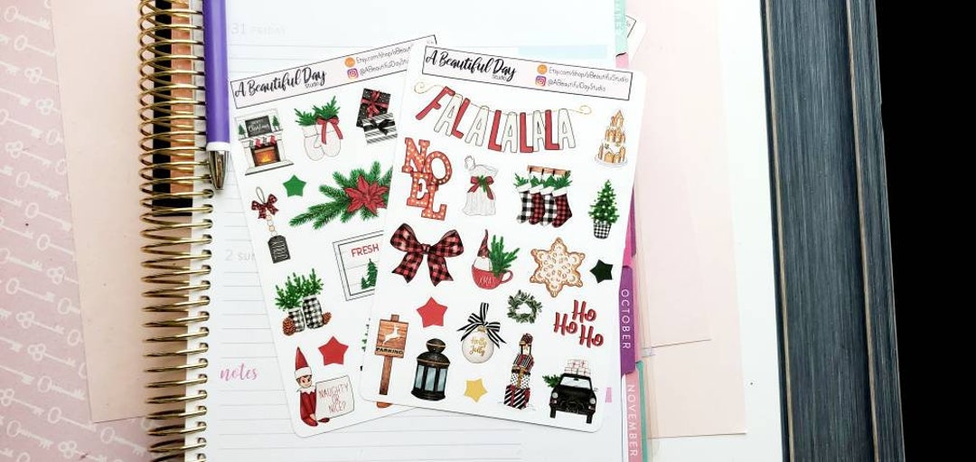 Christmas Planner Stickers - Etsy