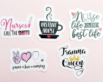 Nurse Life Stickers (Vinyl)
