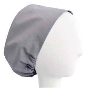 Euro Scrub Cap In Galactic Gray, Surgical Hat with An Adjustable Toggle, Solid-Colored Print