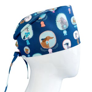 Bubbly Pups Unisex Scrub Cap, Dog Print, Medical Cap for Men And Women, Gift for Healthcare Professionals