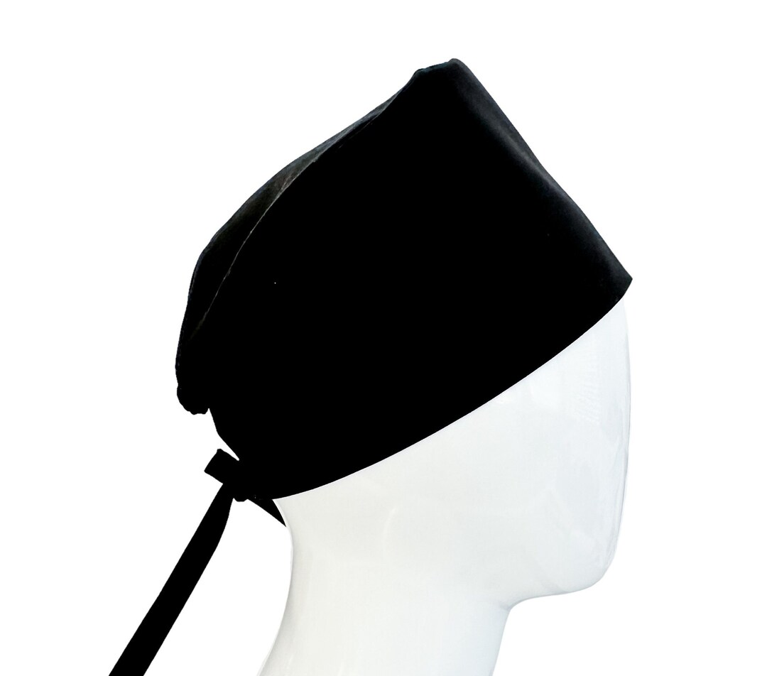 Solid Black Scrub Cap for Men/women, Unisex Scrub Cap, Gift for