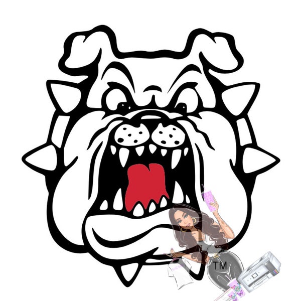 Fresno State Bulldog Face SVG - Football - Digital Download