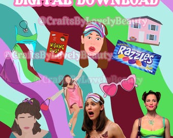 13 Going on 30 Digital Art Bundle | Jenna Rink PNG (Instant Download)