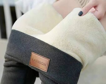 thick fleece leggings for winter
