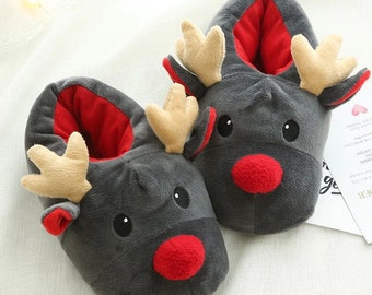 cute christmas slippers