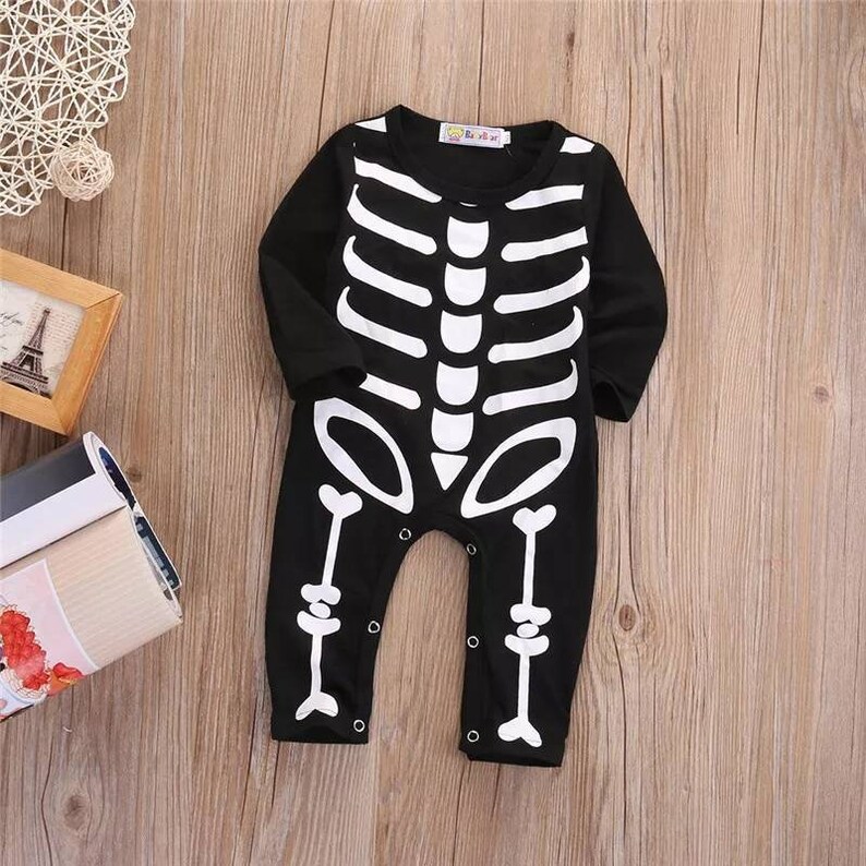 newborn skeleton onesie