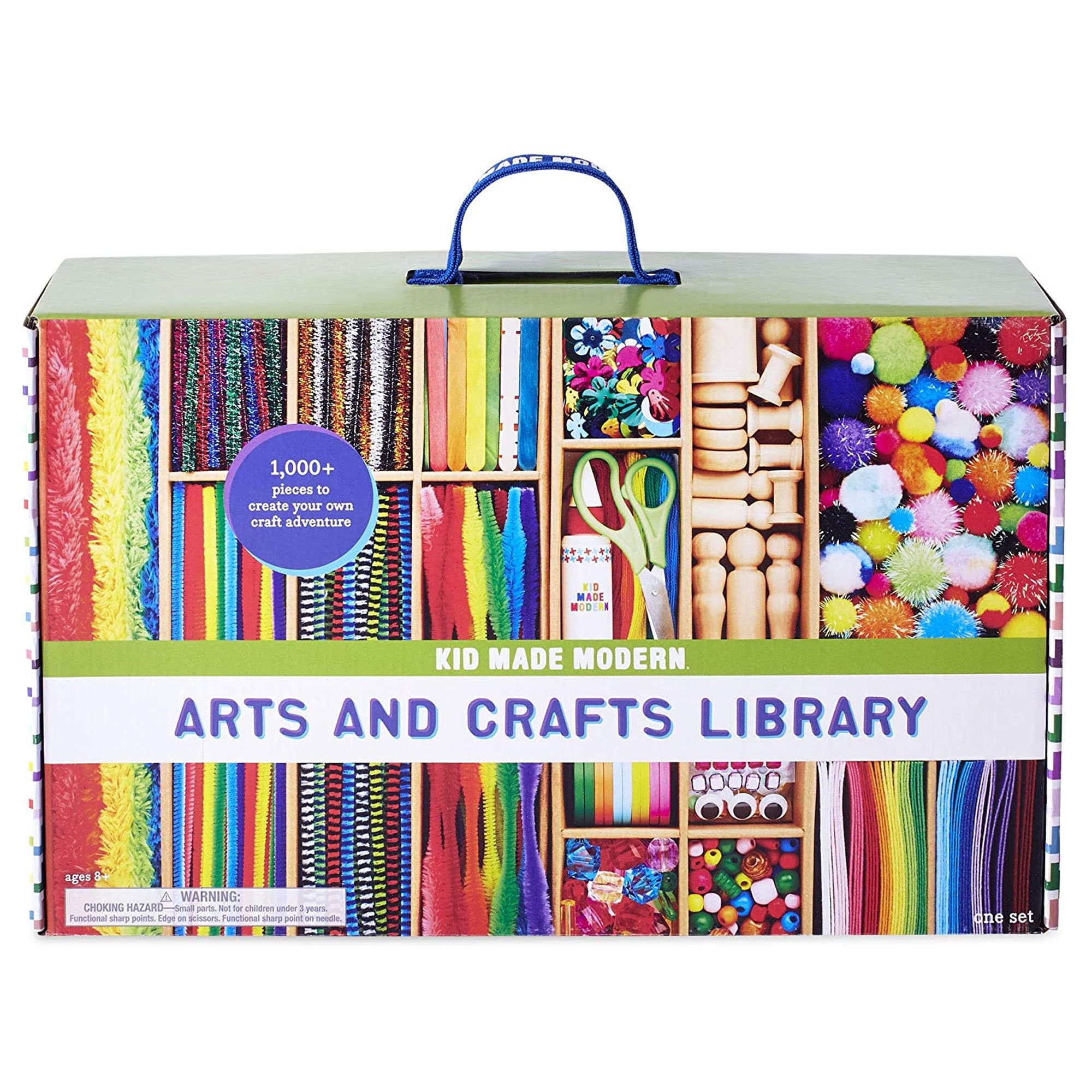 Arts & Crafts Library Kit Fuzzy Sticks Pom Poms Felt Craft Etsy
