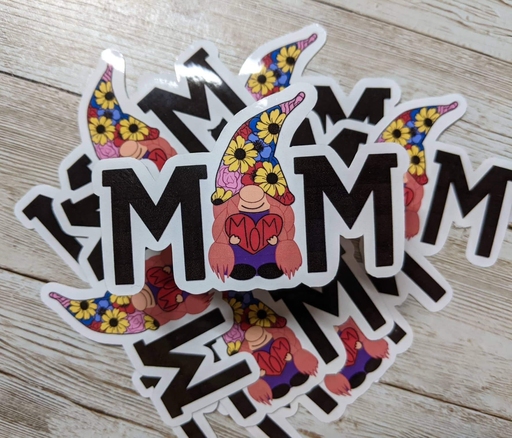 Mothers day gnome stickers girl mom gnome holiday gnomes  etsy
