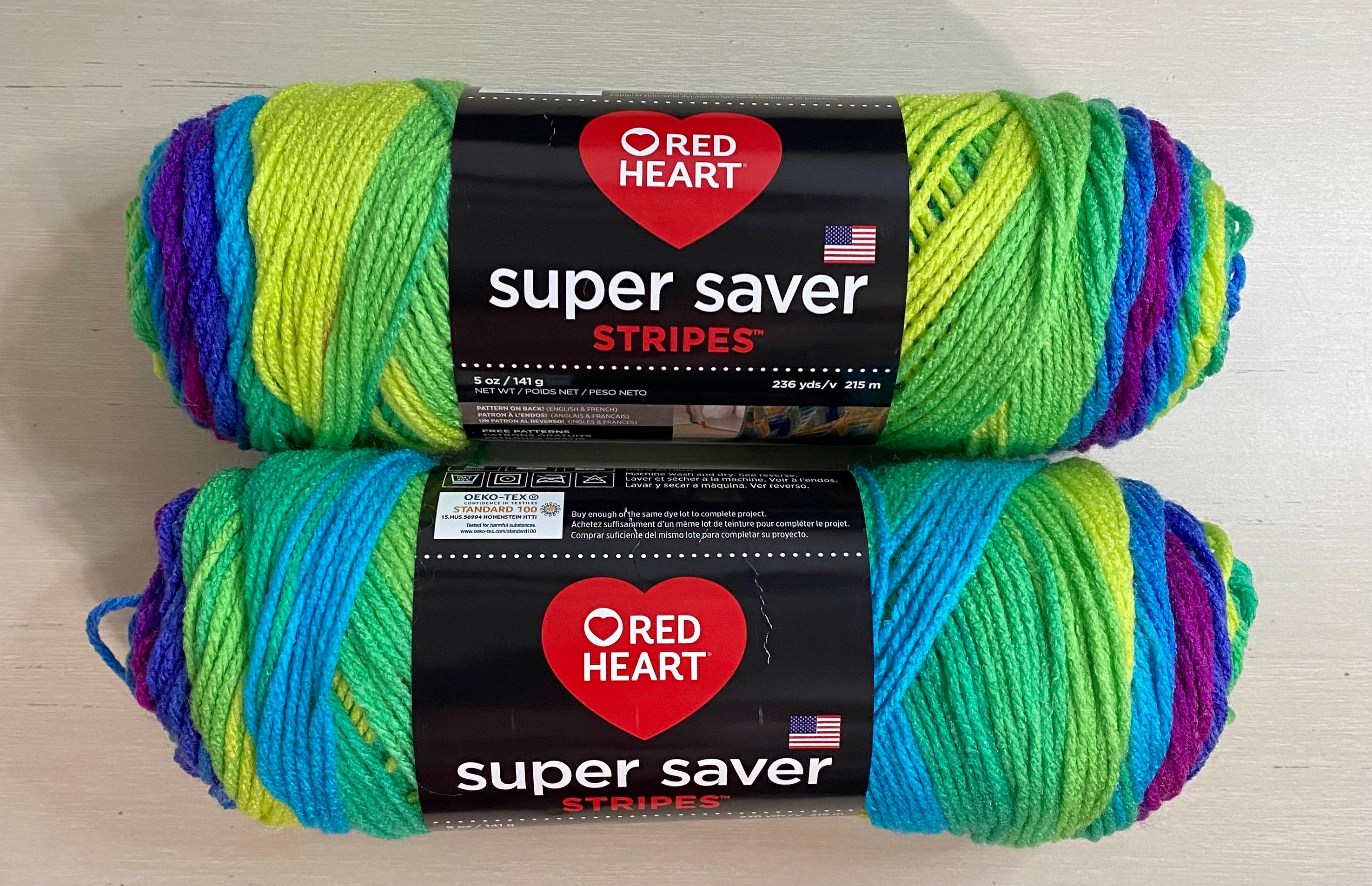 Parrot Stripe Yarn Red Heart Parrot Stripe Yarn Etsy