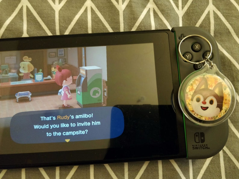 Rudy Animal Crossing Amiibo Keychain | Etsy