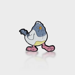 Godfeather Black Enamel Pin Godfather Goodfeathers Animaniacs Pigeon Godpigeon