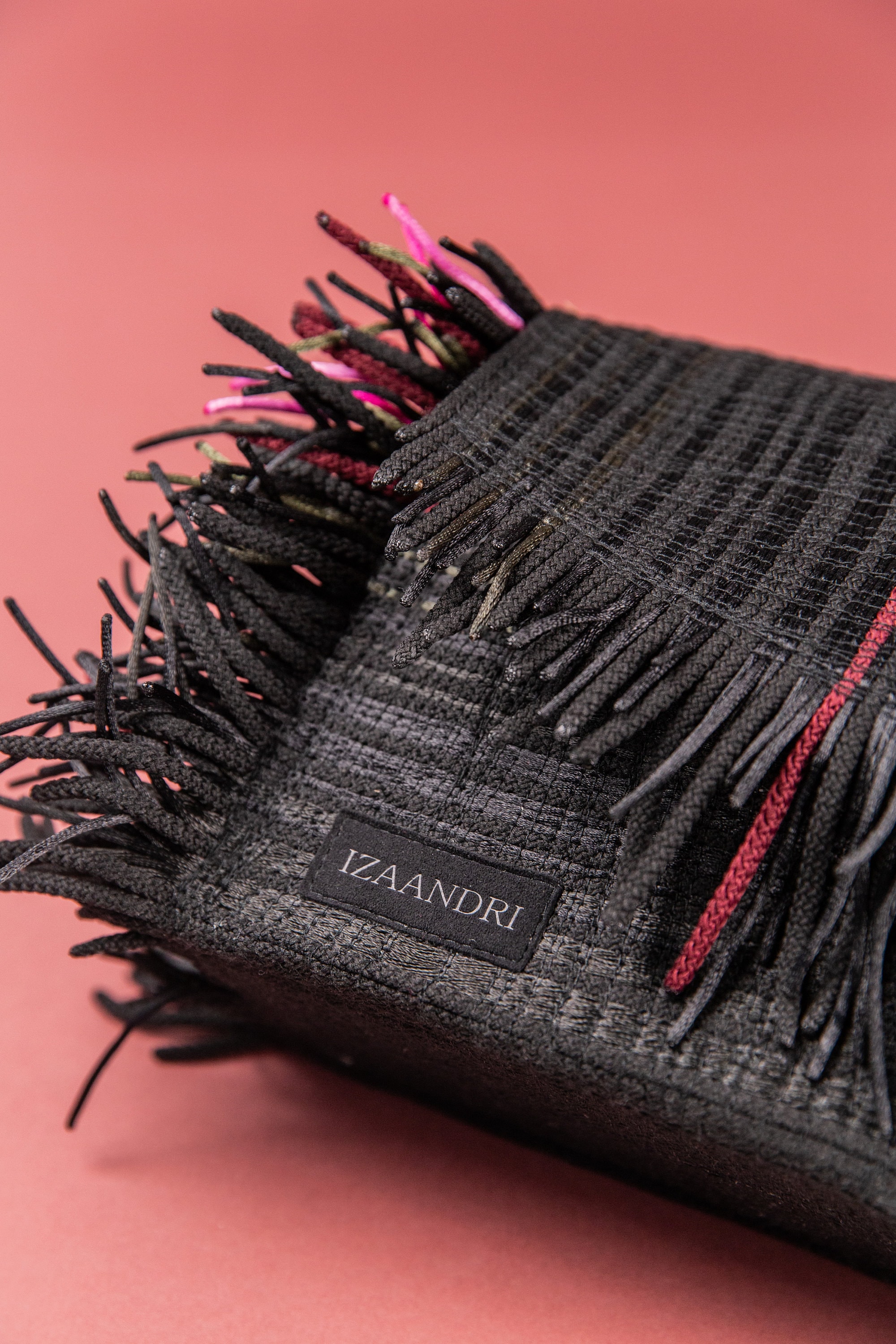 Black Shoulder Bag, Personalized Statement Handcrafted