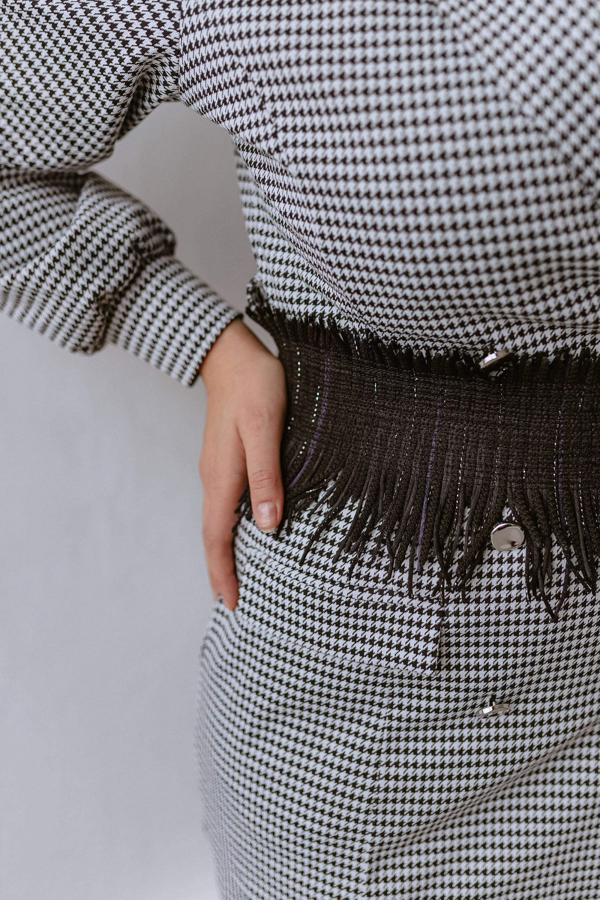 Silver Thread Custom Black BOHO Waist 