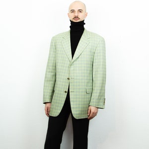 Mens pattern blazer top