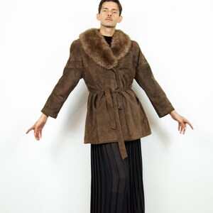 Jigsaw shawl collar faux fur coat on sale