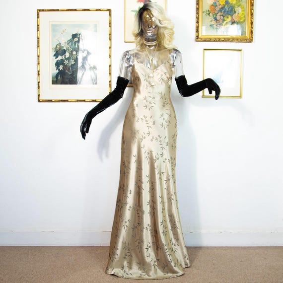 sachin and babi light blue dress Champagne Gold Floral Strapless Gown | Formal Evening Dress