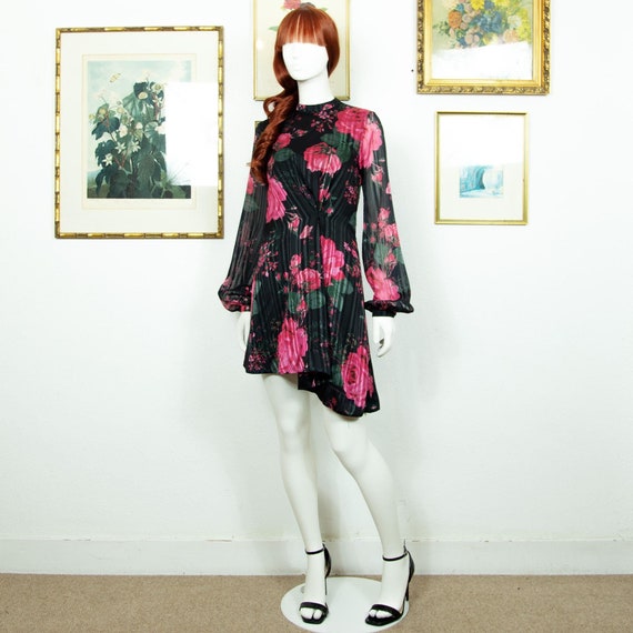 ruffled pleated asymmetric dress Pleated One Shoulder Asymmetrical Ruffle Hem Gown main image 0