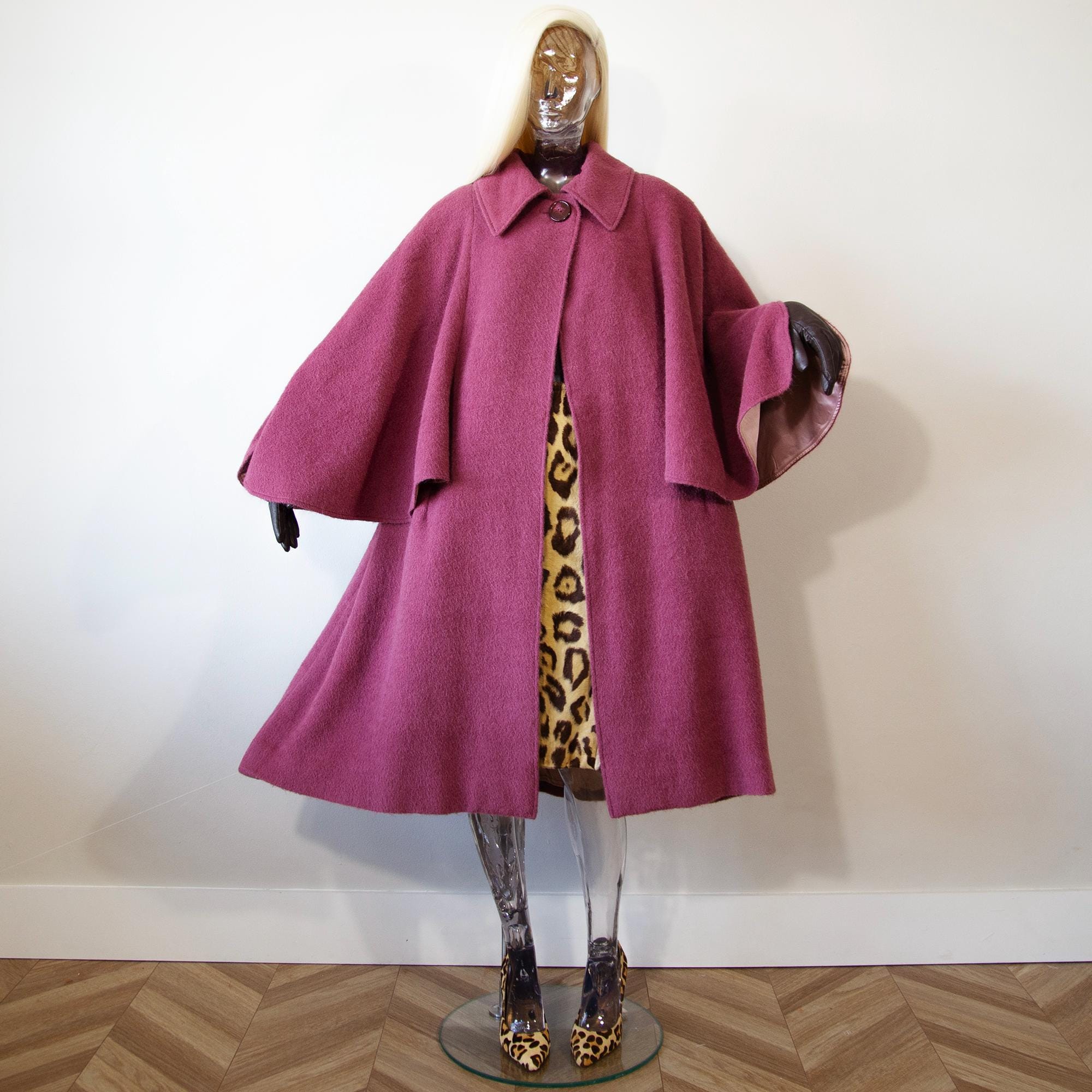 Vintage Pink Mohair Coat - Etsy