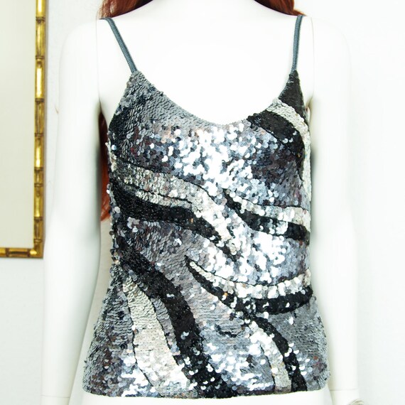sequin strappy top