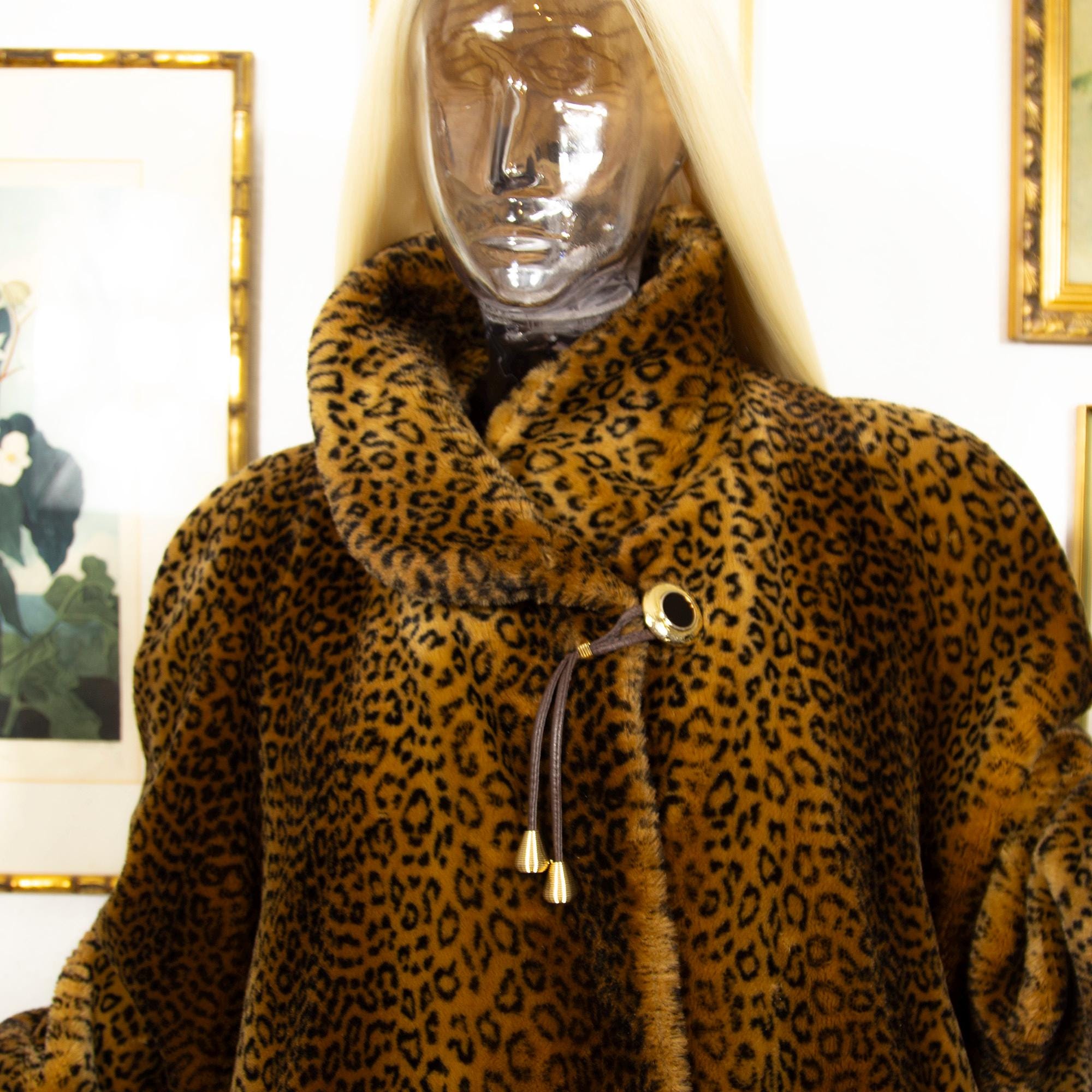 ジャケット・アウター 80S Vintage Fur Jacket Vintage FAUX FUR Jacket - 70s 80s Fur Jacket - Faux Fur