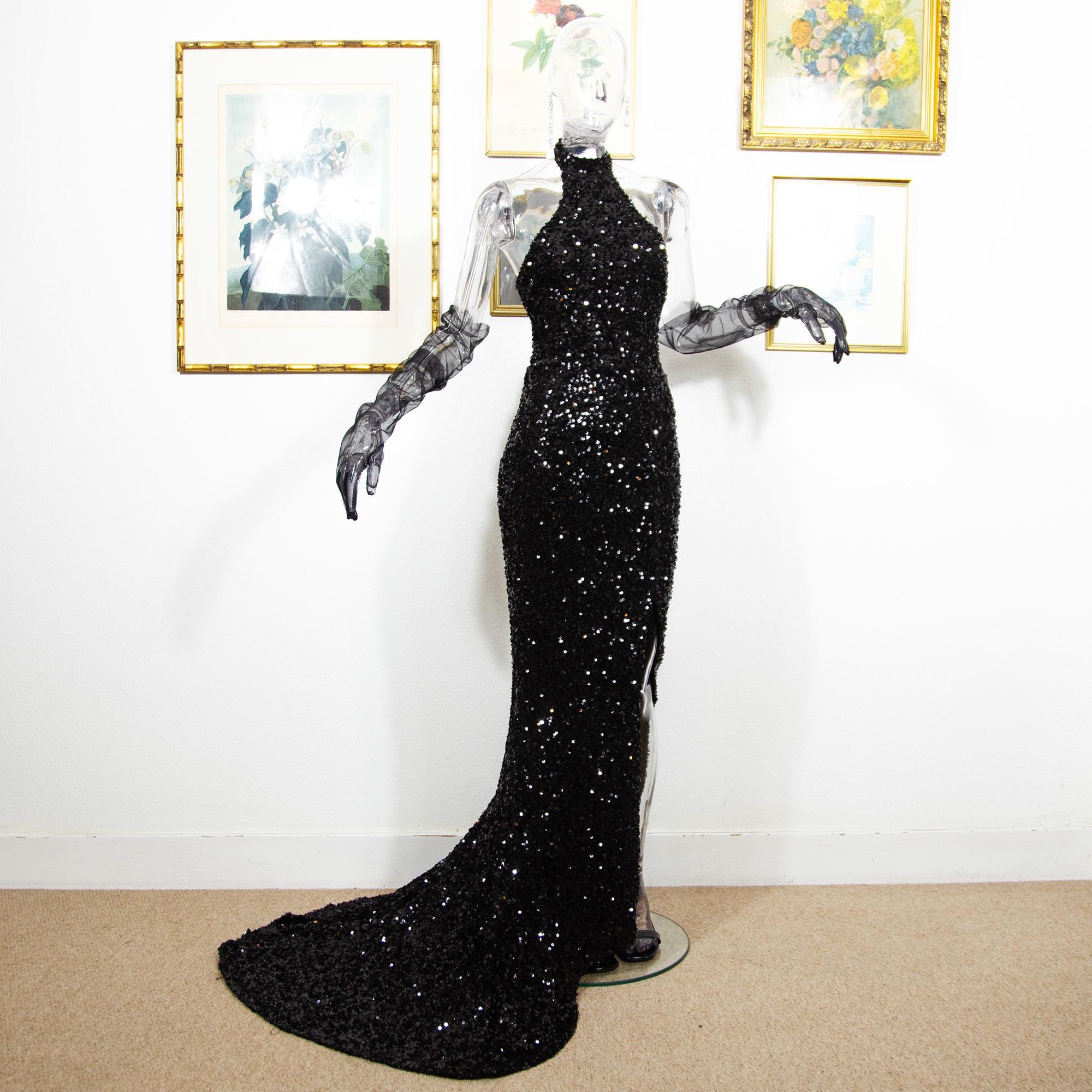 black old hollywood dress Vintage Dresses Sequin Dress Hot Old Hollywood Style Prom Dresses Flash Sales Hollywood Prom