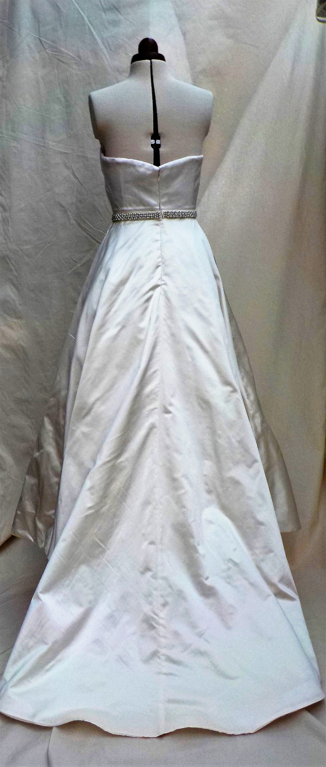 Sumptuous Silk Duchess satin Strapless Wedding Dress with faux Etsy