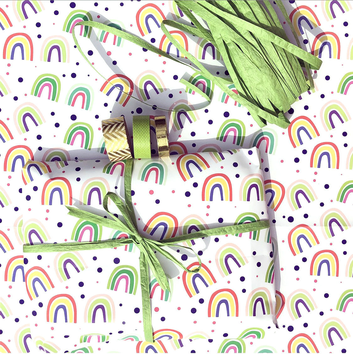 Rainbow Wrapping paper Rainbow Gift Wrap Classic rainbows Etsy