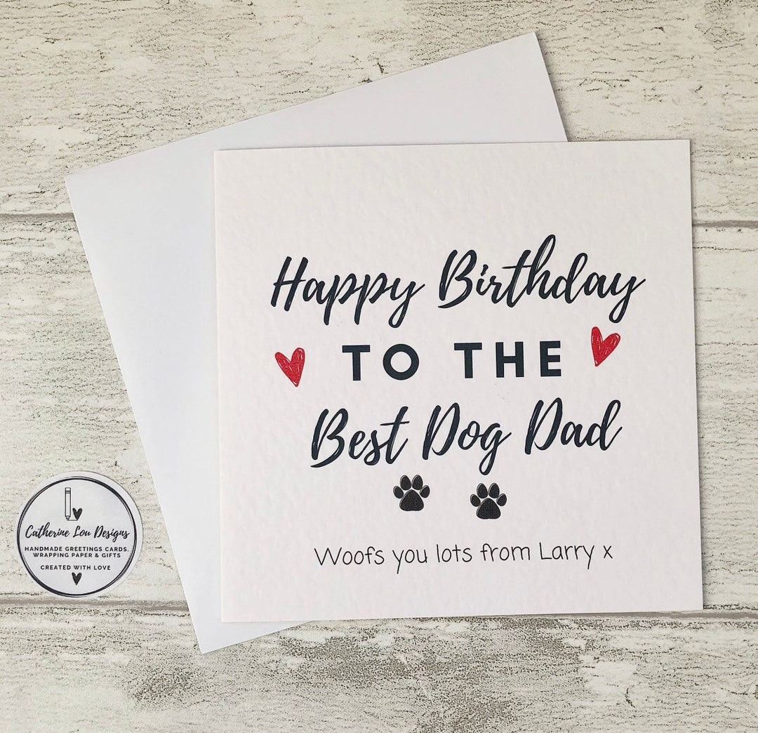 Woof You Dad' - Personalized Dog Wrapping Paper