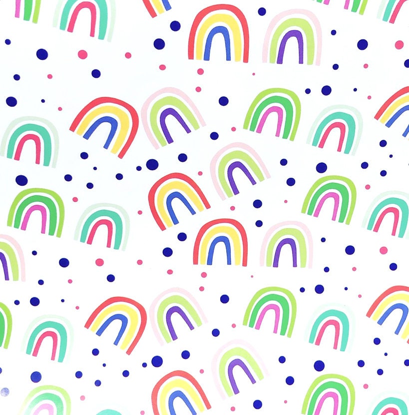 Rainbow Wrapping paper Rainbow Gift Wrap Classic rainbows Etsy