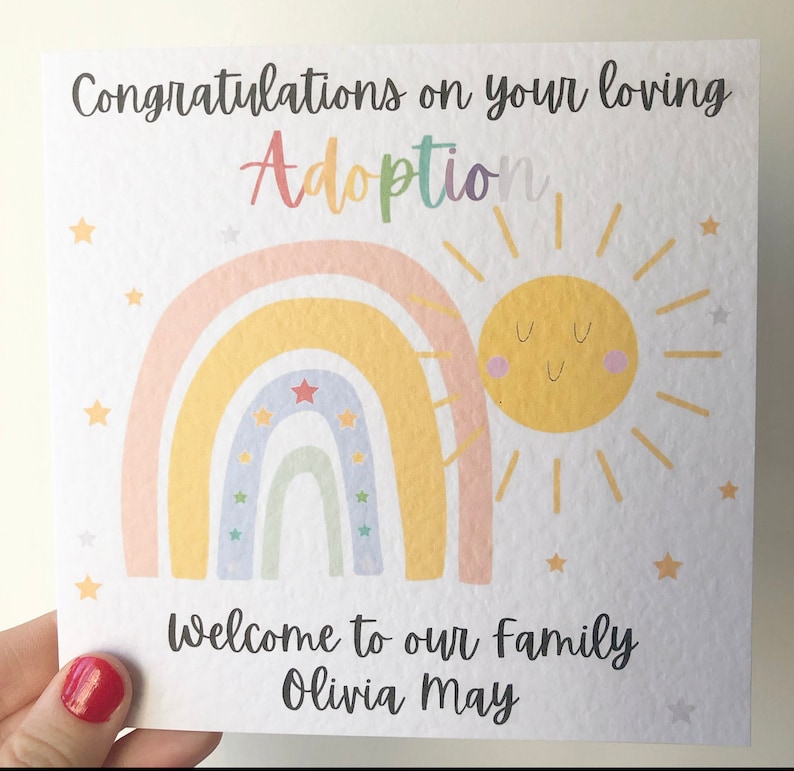 Adoption Card Congratulations on your loving adoption | Etsy