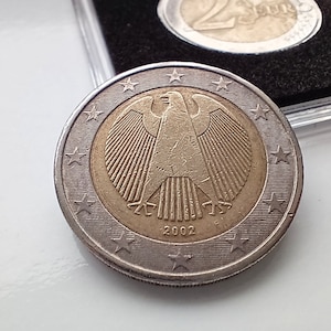 2 euro 2002 Germany F rare coin Bundesrepublik Deutschland some mint errors