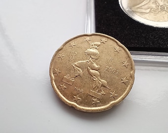 20 euro cent Italy 2002 rare Italian coin Boccioni's sculpture