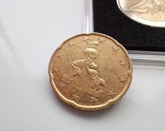 20 Euro Cent Italy 2002 Rare Italian Coin Boccioni's