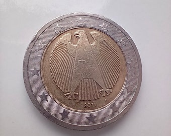2ユーロ 2011年ドイツ 希少コイン（異なる造幣局のエラーあり） - Etsy