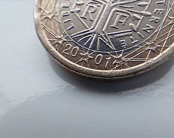 1 euro 2001 France coin multiple errors Liberte Egalite Fraternite tree mint house of Paris misminting