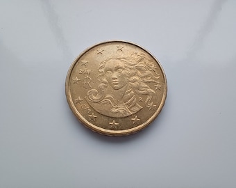 2011 Italy 10 Cent Coin: Botticelli's Venus, Rome Mint