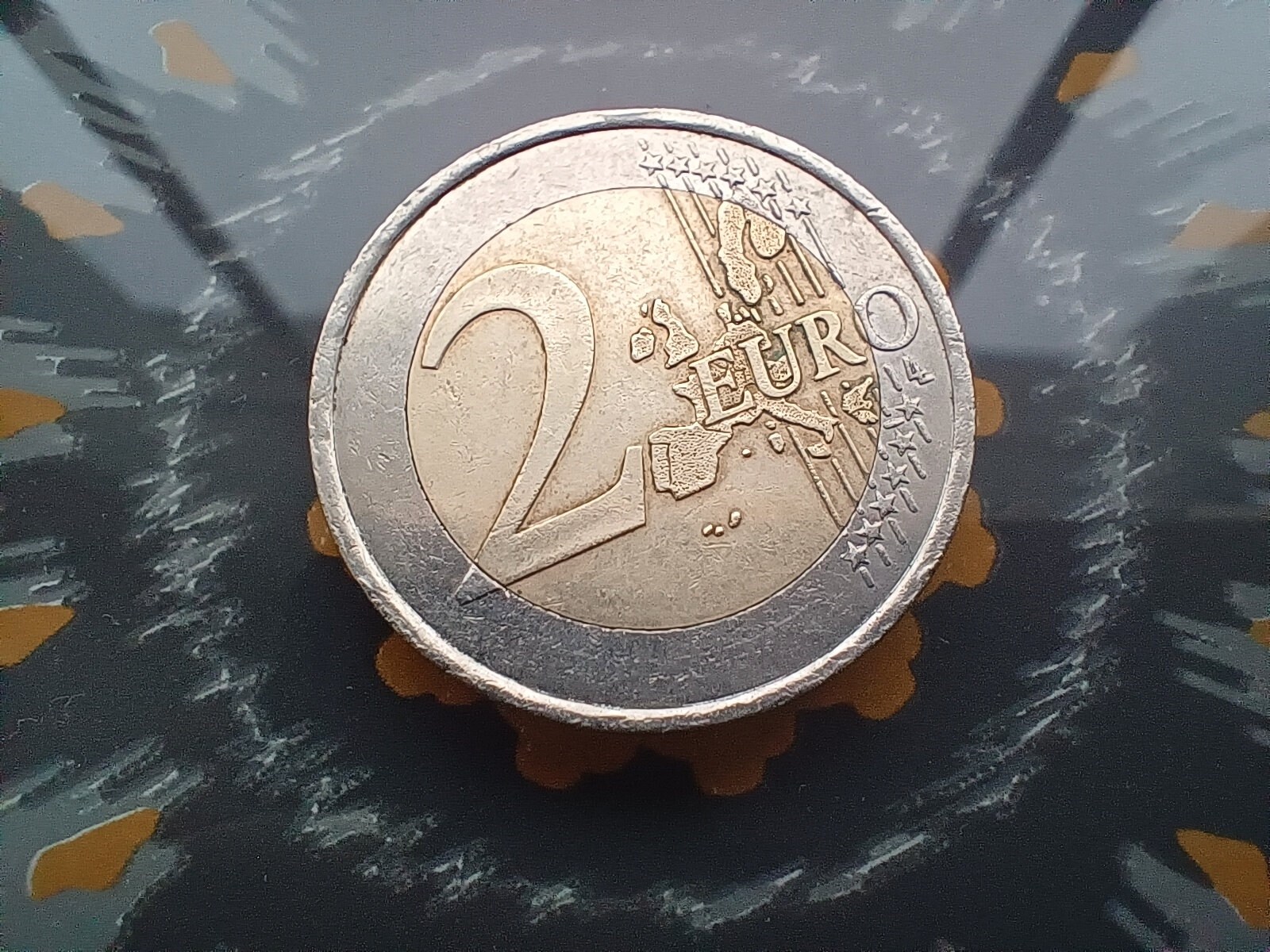 2 Euro Münze Liberte Egalite Fraternite 2002 2 Euro 2002 France Coin Mint Errors Liberte Egalite Fraternite Tree